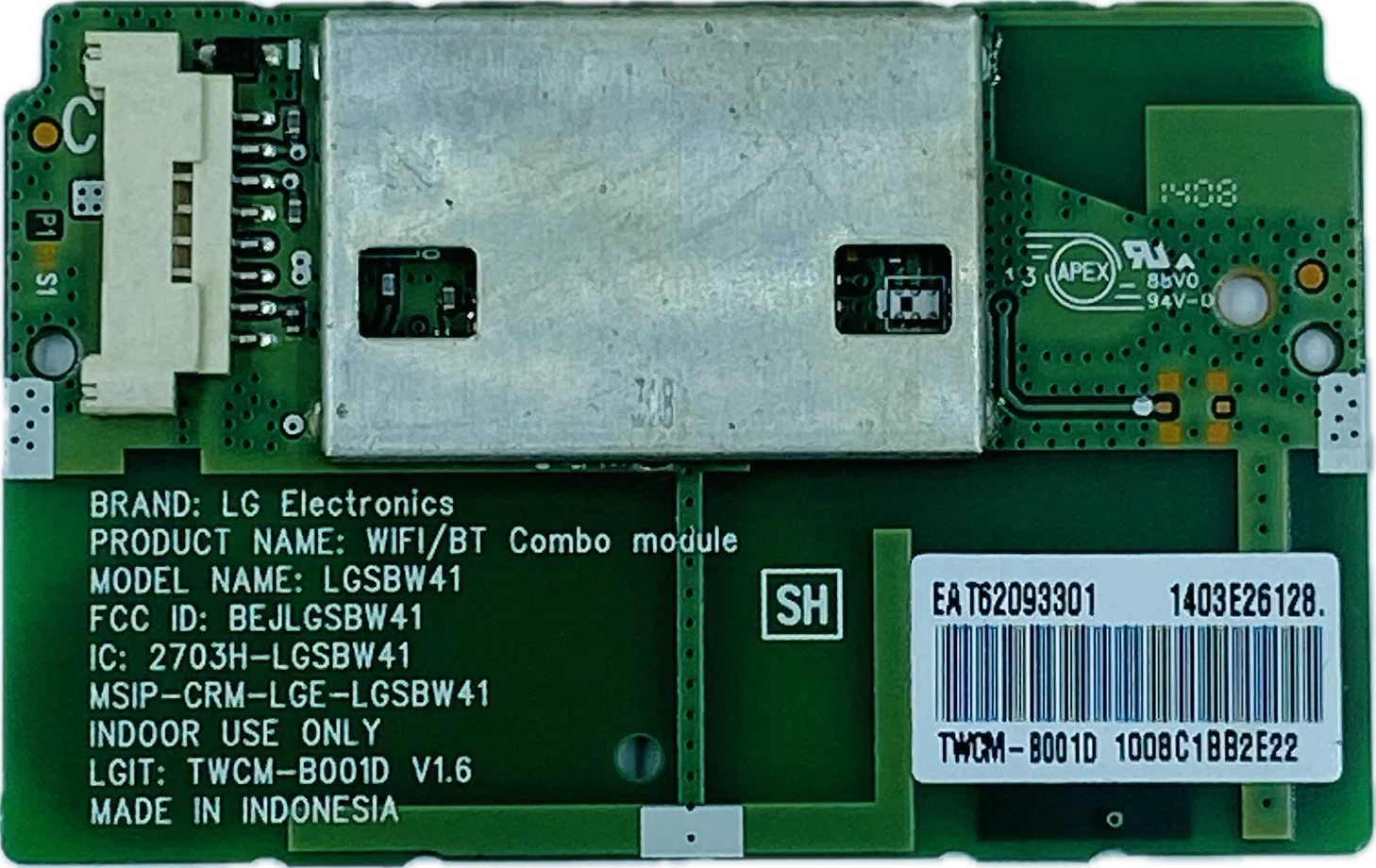 LG LED TV Wi-Fi Module for Model 42LB570T - Great Bharat Electronics LG LED TV Wi-Fi Module for Model 42LB570T - Great Bharat Electronics